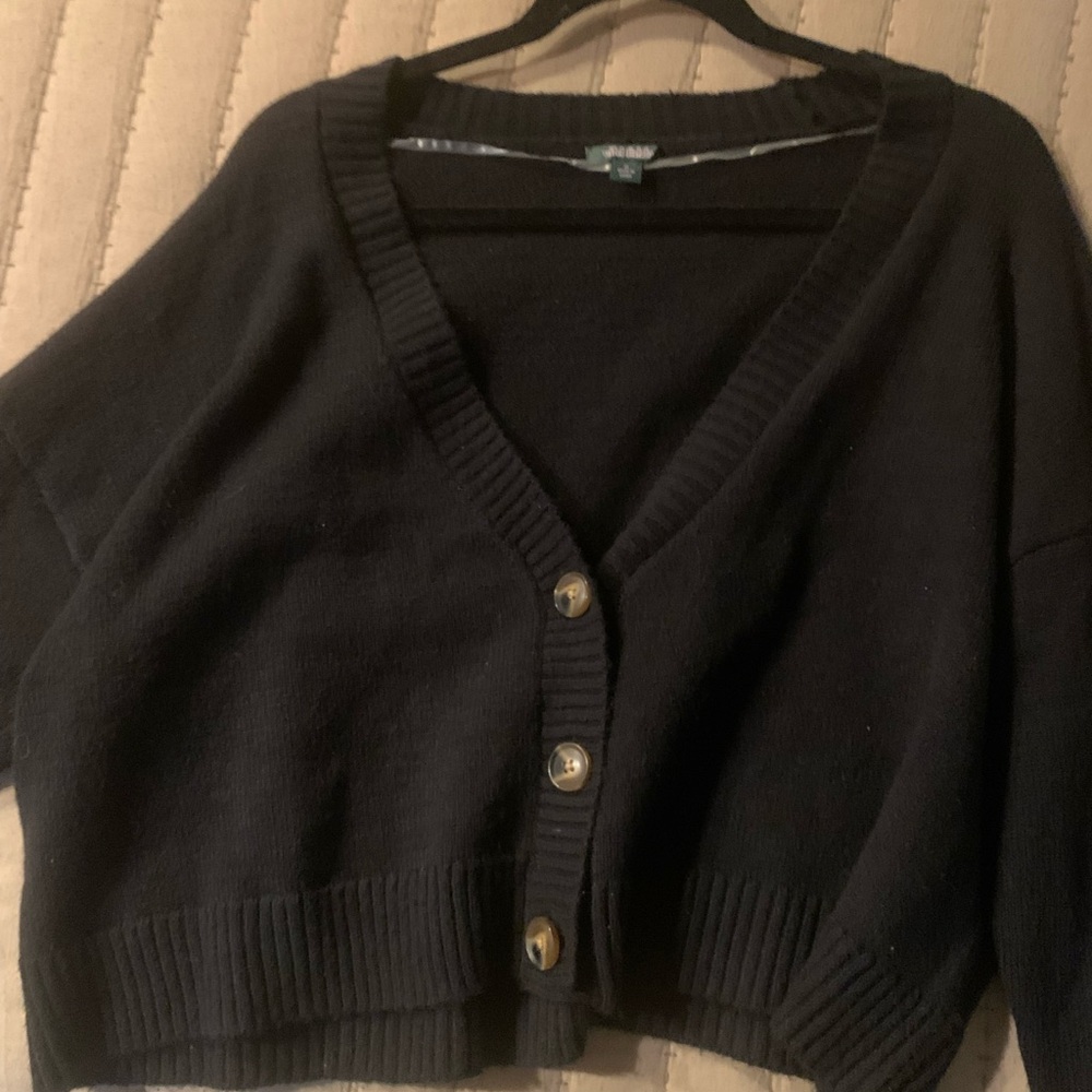 Target soft black 3 button cardigan